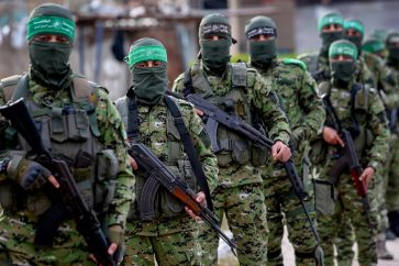 Des membres des Brigades Al-Qassam. ©Flash90