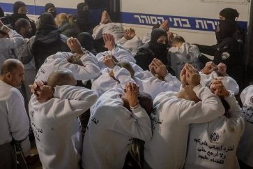 Les autorités pénitentiaires israéliennes font porter aux détenus palestiniens des pulls sur lesquels est inscrit en arabe : « je pourchasserai mes ennemis jusqu’à les attraper. Et je ne reviendrai qu’après les avoir éradiqués ».