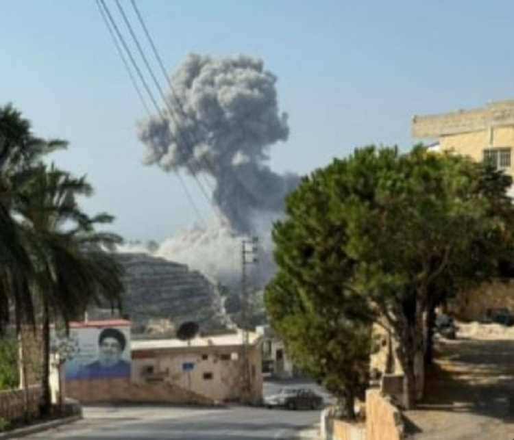 Frappes israéliennes contre le sud-Liban, le 6 novembre 2025.