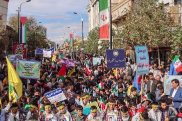 Les Iraniens commémorent la Journée nationale de la lutte contre l'Arrogance, le 4 novembre 2025. ©IRNA