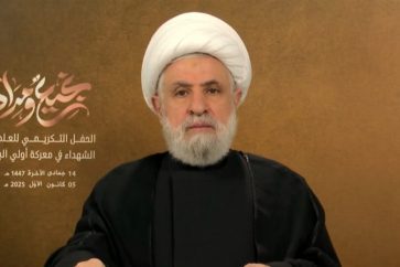 Le secrétaire général du Hezbollah, Cheikh Naïm Qassem